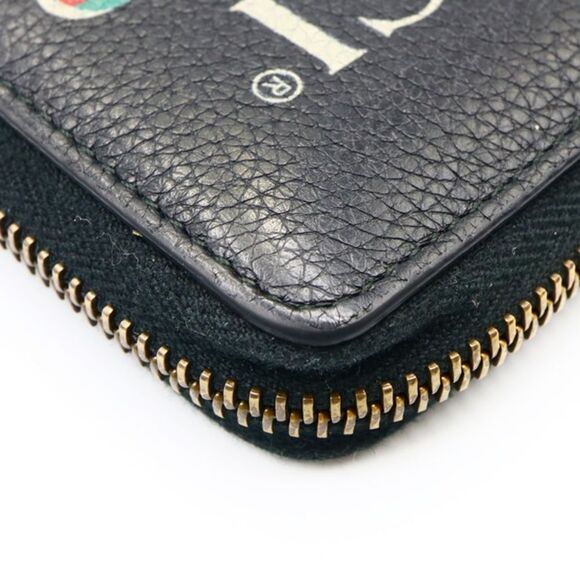 Gucci Around Zip Coin Case Leather Wallet - Picture 8 of 12
